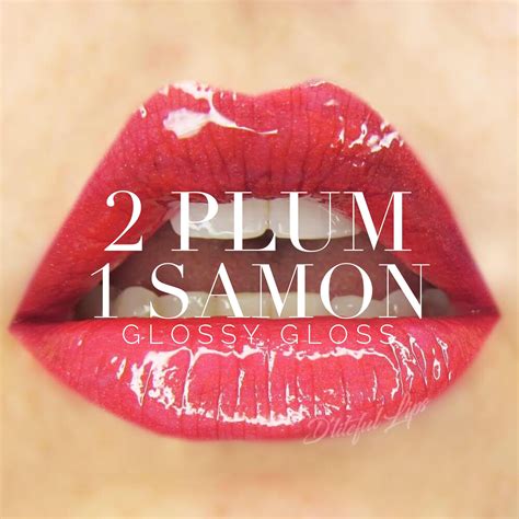 2 Plum And 1 Samon Lipsense With Glossy Gloss Distributor 416610