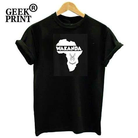 Wakanda will be located where if it was a. Africa Map Wakanda Black Panther T Shirt Men Casual Cotton ...