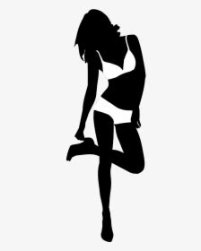 Silhouette Femme Sexy Girl Bending Over Silhouette Silhouette Femme Sexy HD Png Download