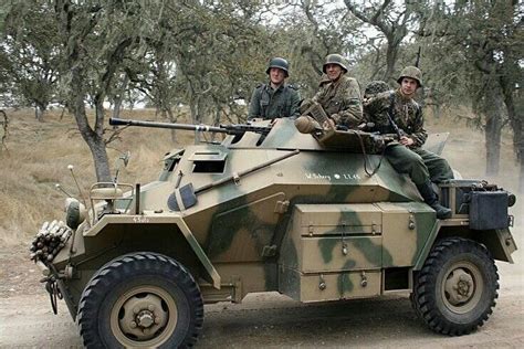 A Restored Or Replica Sdkfz 222 Armored Car Wwii Vehicles Army