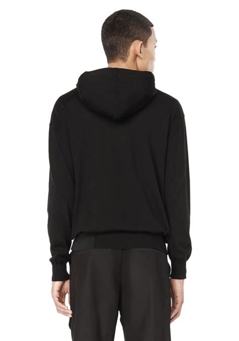 Alexander Wang ‎hoodie Pullover With Contrast Hem ‎ ‎top‎ Official Site