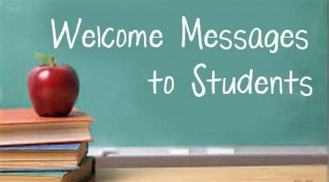 Welcome Messages For Students Sample Message For New Students