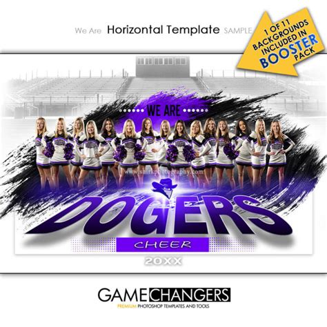 Dance Cheer Pom Photoshop Templates Game Changers By Shirk