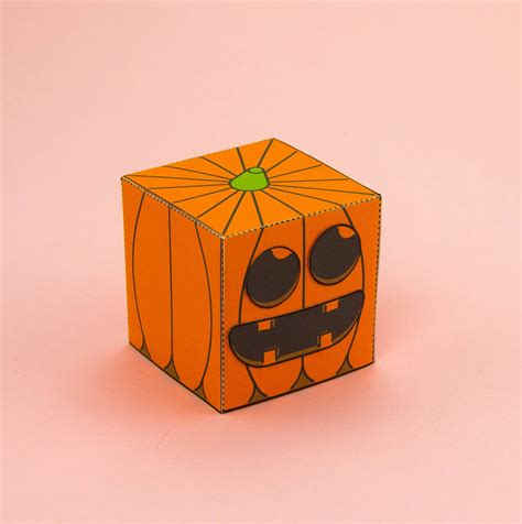 Simple Make Your Own 3d Pumpkin Halloween Paper Craft Pumpkin