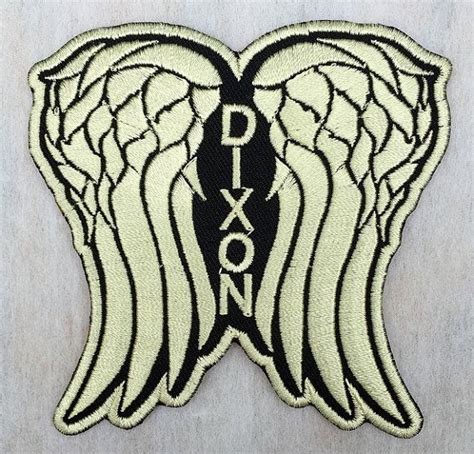 Team Daryl Dixon Supporter Dixon Wing The Walking Dead Embroidered Iron