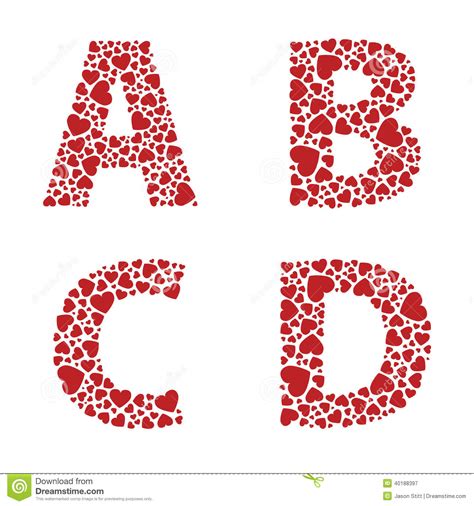 S letter in heart shape. Heart Alphabet Font stock vector. Illustration of heart ...