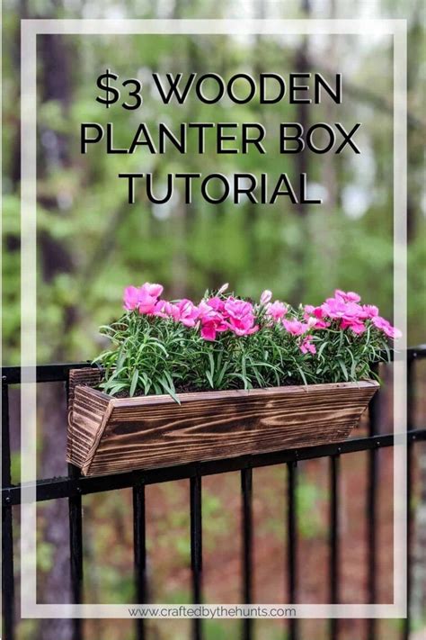 This window box planter provides your plants with a healthy environment. The Easiest $3 DIY Cedar Planter Boxes - Crafted by the ...