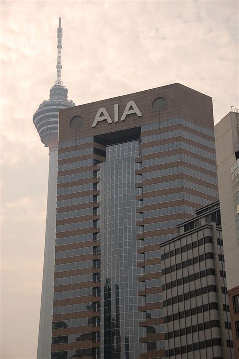 Aia Tower With Kl Tower At The Foreground Kuala Lumpur Malaysia