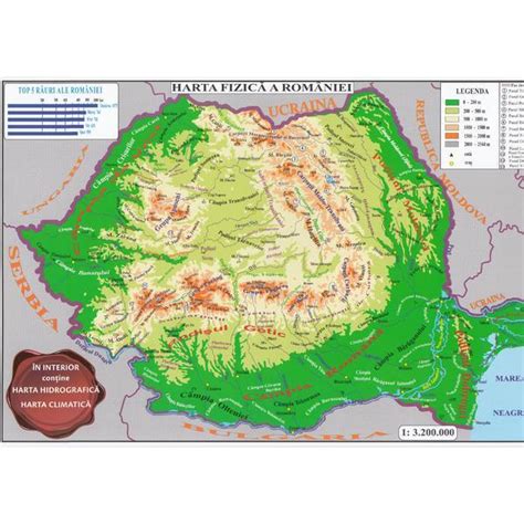 Harta Fizica A Romaniei Harta Administrativa A Romaniei 13200000