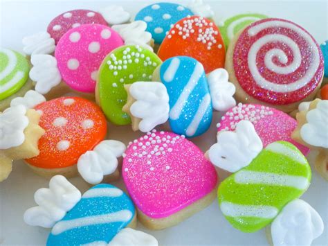 Candy Mini Sugar Cookies 2 Dozen By Acookiejar On Etsy