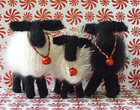 Christmas Sheep Ornaments By Violasueknits On Etsy 1695 Christmas