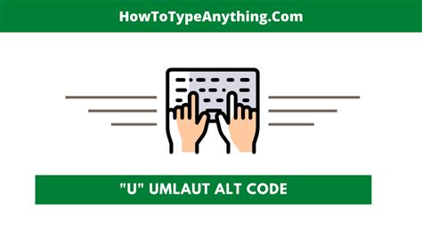 For now, let's look at the steps. U umlaut alt code and Shortcut (Typing u with two dots on ...