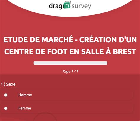 Un projet de centre de futsal  répondez au questionnaire