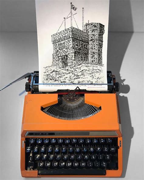Striking Art Created Using A Typewriter