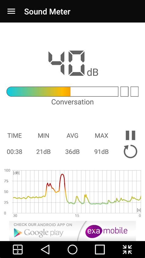 This app will use the phone microphone to measure environmental noise. Sound Meter - Android Apps on Google Play