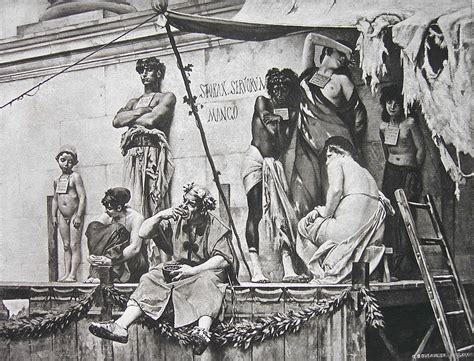 Nude Slave Market In Ancient Rome Superb Photogravure Prints