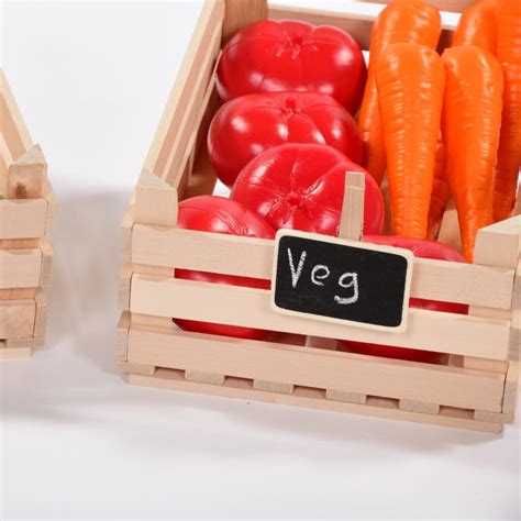 Set Of Wooden Crates With Food Early Excellence