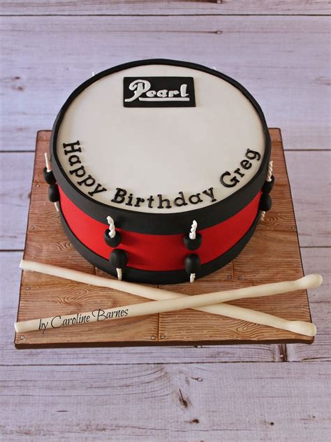 Pearl Drum Cake Drum Cake Drum Birthday Cakes Music Cakes