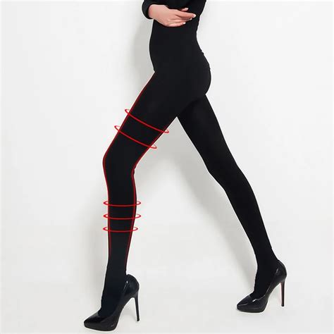 buy women s sexy tights let s slim stovepipe pantyhose black skinny pressure