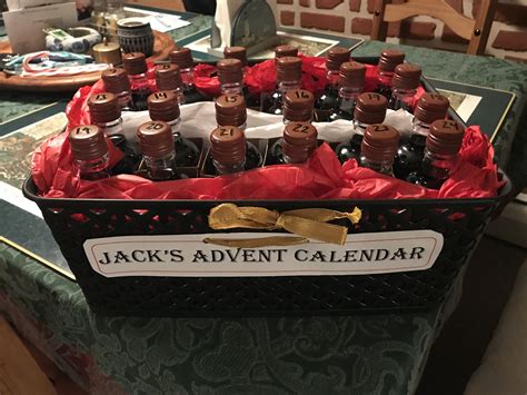 Advent Calendar Ts For Adults Miniature Wine Bottle Tree Adult