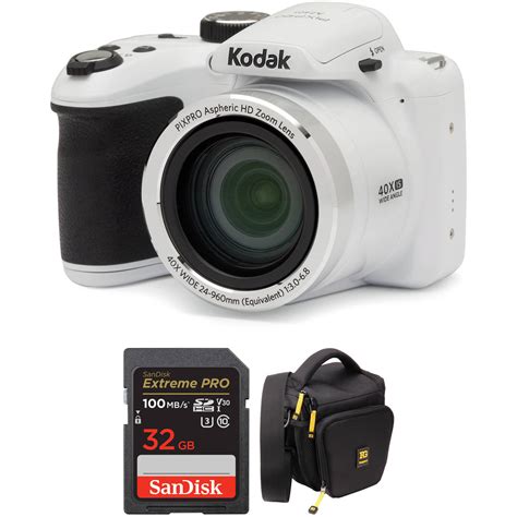 Kodak Pixpro Az401 Digital Camera Basic Kit White Bandh Photo