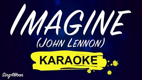 John Lennon Imagine Karaoke Piano Youtube