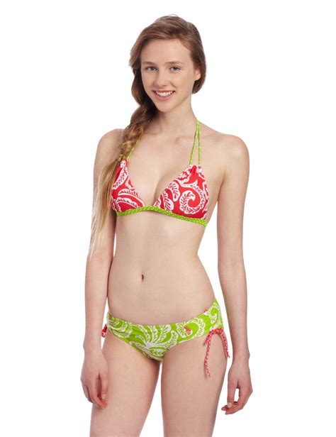 AJuniors Bikini With Mixed Color Paisley Print Junior Bikinis
