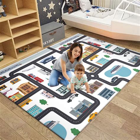 Kids Carpet Playmat Rug City Life Great For Playing With