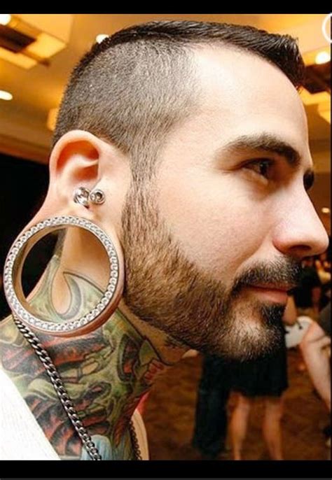 This Crazy Stretched Ear Lobes Stretched Lobes Stretched Ears