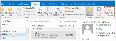 How To Set Autoarchive Settings For All Folders In Outlook