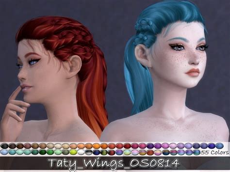 Wings Os0814 Hair Retextured At Taty Eámanë Palantír Sims 4 Updates
