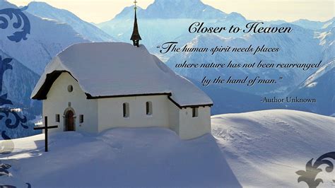 Church On Mountain Covered With Snow Hd Jesus Wallpapers Hd
