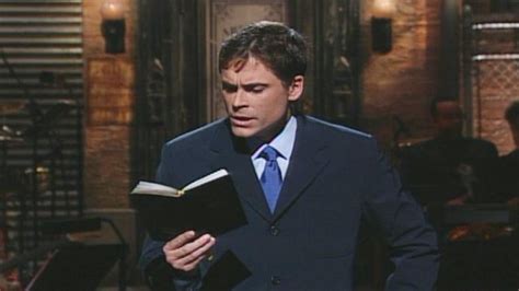 Watch Saturday Night Live Highlight Monologue Rob Lowe Reads From His Diary Nbc Com