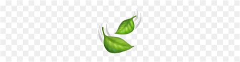 Leaf Fluttering In Wind Emoji Leaf Emoji Png Stunning Free