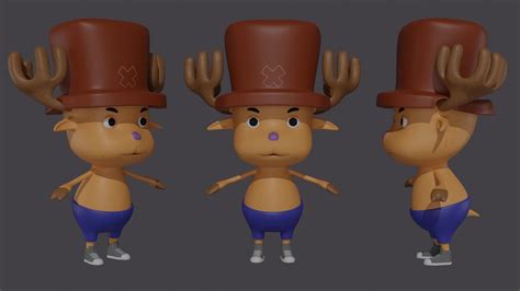 Character Tony Tony Chopper One Piece 3d Model Cgtrader