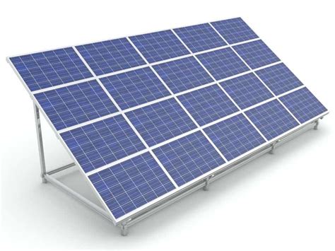 Solar Panel Stands Making Fixing Solar Panel Installation