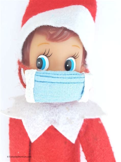 Diy Elf On The Shelf Face Mask Everyday Shortcuts