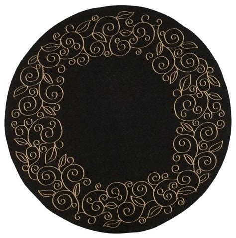 If so, it is high time to explore this impressive range of outdoor rugs. Indoor/Outdoor Courtyard Round 6'7" Round Black - Sand ...