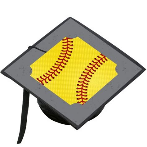 Big Dot Of Happiness Grad Softball Graduation Party Cap Decor Kit