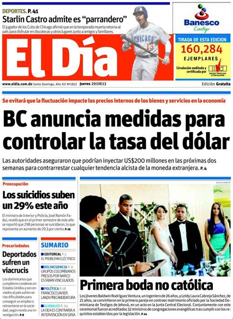 Periódico El Día R Dominicana Periódicos De R Dominicana Toda La Prensa De Hoy