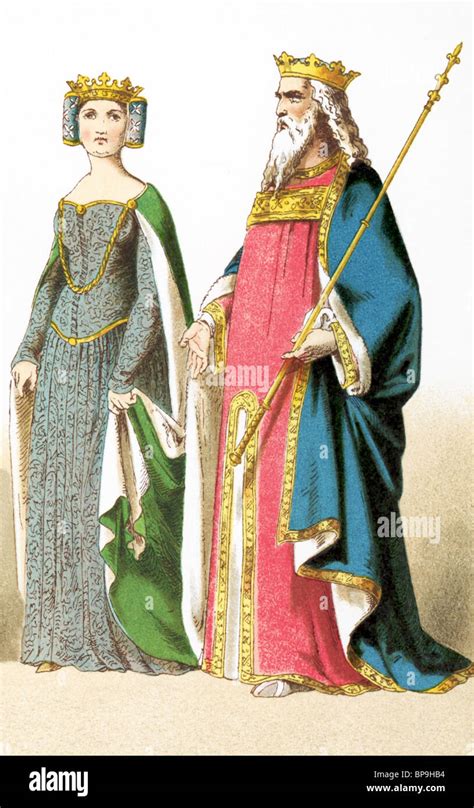 The Figures From Left To Right Represent Queen Philippa 1369 And