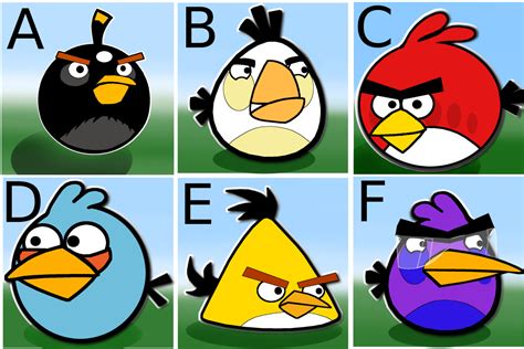 Blue Step By Step Angry Birds Drawing