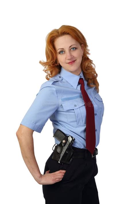 Woman Police Isolated Stock Image Image Of Enforcement 27047305