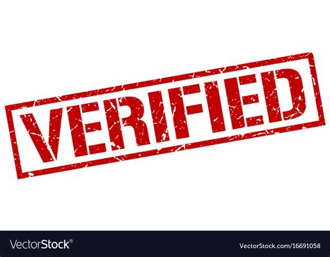 Verified Stamp Royalty Free Vector Image Vectorstock