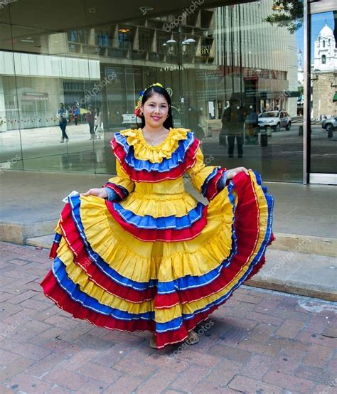Something of, from, or related to the country of colombia. Traditional Colombian dress - Stock Editorial Photo ...
