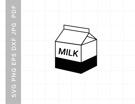Milk Carton Svg Milk Svg Milk Svg Digital Download For Cricut And