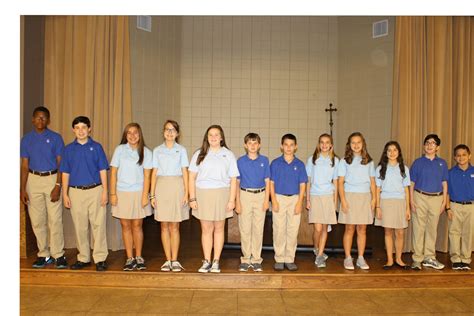 Middle School Knight Ambassadors Named At Montgomery Catholic