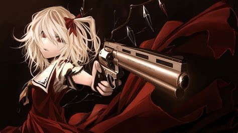 1920x1080 Px Anime Anime Girls Flandre Scarlet Gun Touhou