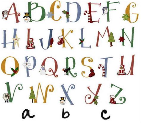 16 Christmas Alphabet Fonts Images Christmas Alphabet Letters Fonts