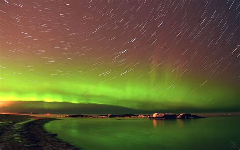 Heres A Picture I Took Of The Northern Lights Last Night Over Lake